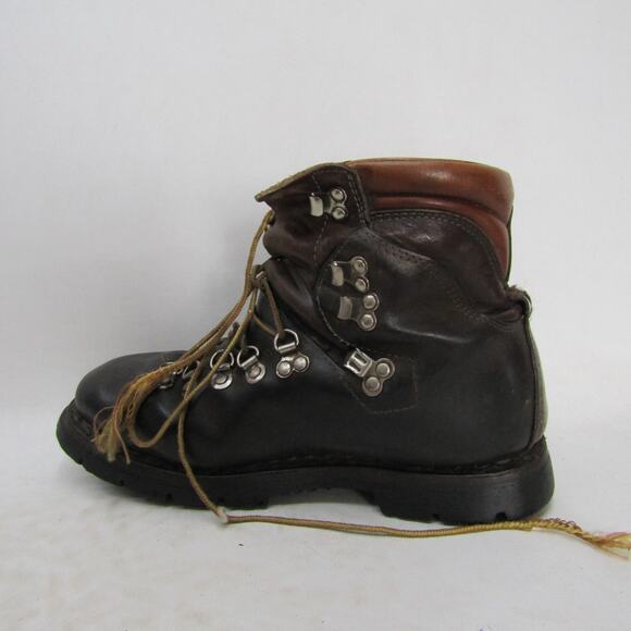 Mens Size 7.5 D Brown Leather Lace Up Outdoor Work Boots main image 8
